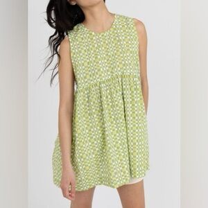 Ilana Kohn Baby Doll Dress/Tunic/Tank Top in Wavy Plaid